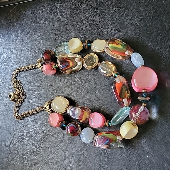 Murano glass double strand necklace - Picture 1 of 3
